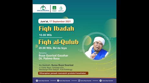 Fiqh Ibadah Makna Shalat Jum At September Buya Gusrizal