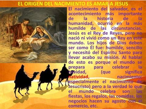 El Origen Del Nacimiento Es Amar A Jesús Ppt