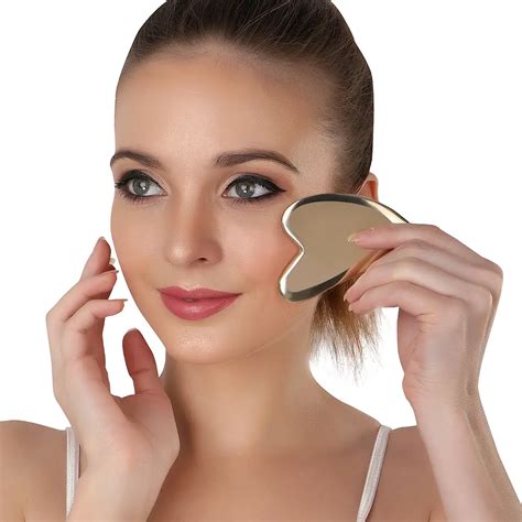 Buy Bronzlove Kansa Gua Sha Facial Massage Tool To Reduce Wrinkles