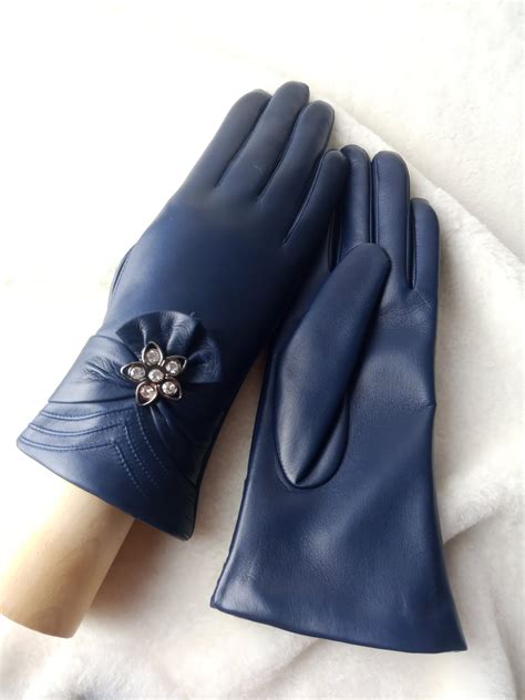 Cashmere Silk Lined Leather Gloves Handmade Ladies Gloves Etsy