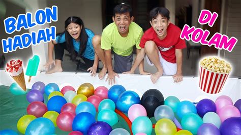 Pecahin Balon Berhadiah Di Kolam Renang Ada Es Krim Jajanan Siapa