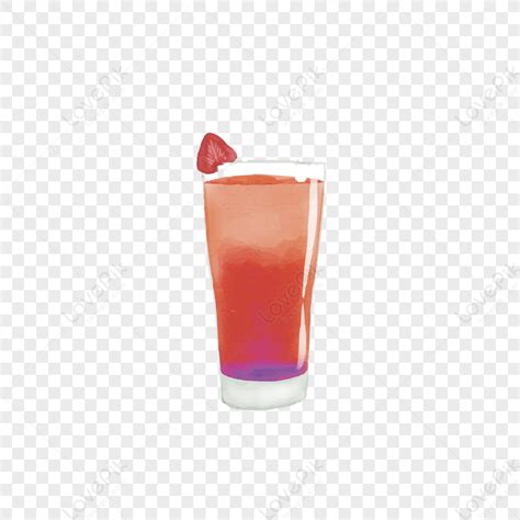 Juice Cocktail Summer Drink Beverage Ice Cube Icy Element Vector