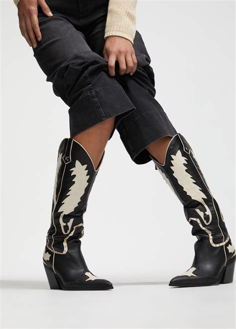 Bota Estilo Cowboy Bicolor Lola Casademunt