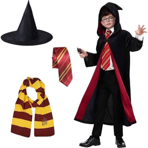 Str J Harry Potter Dla Dzieci Gryffindor Peleryna Czarodzieja Krawat