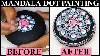 How To Mandala Dot Painting Mandalas With Acrylic Paint Dotting