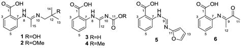 Structures Of The Isolated Compounds 1 6 Download Scientific Diagram