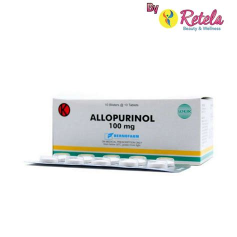 Jual ALLOPURINOL 100MG 1 STRIP 10 TABLET Shopee Indonesia