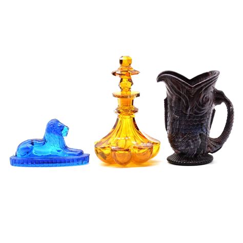 Lot 63 Collection Of Coloured Glassware