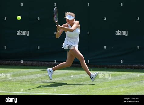 Wimbledon, England, 03/07/2023, Linda Fruhvirtova (Cze) during the 2023 ...