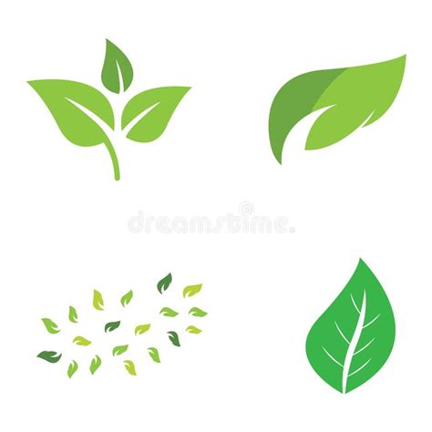 Plantilla De Icono De Logotipo De Hoja Verde Natural Ilustraci N Del