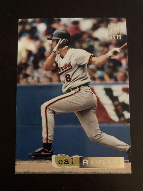 1994 Stadium Club Dugout Dirt DD4 Cal Ripken Jr EBay