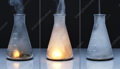 Sodium Burns In Chlorine Stock Image C043 6216 Science Photo Library