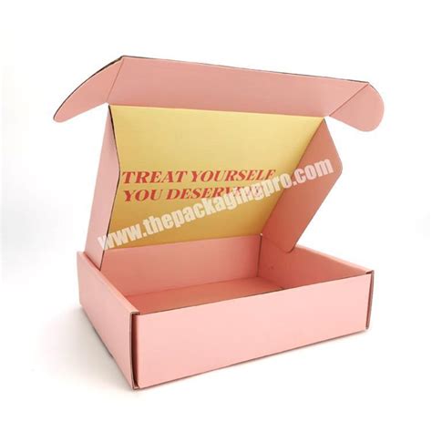 Durable Natural Custom Logo Pack Foldable Shipping Mailing Corrugated