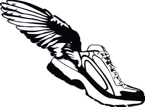 Winged Shoes Vinyl Wall Decal Vinyl Peel And Stick Sticker Wall Decal