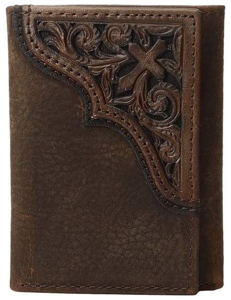 Ariat Scroll Cross Corner Trifold Wallet Wallet Wallet Trifold