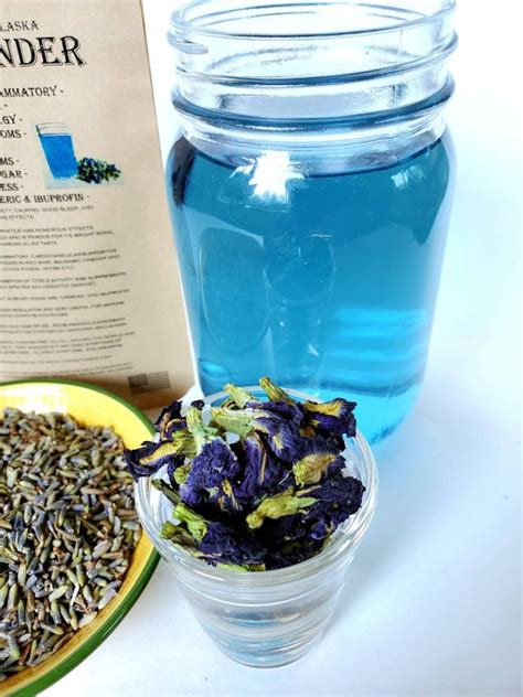 Blue Lavender Tea Blue Butterfly Tea And Organic Dried Etsy