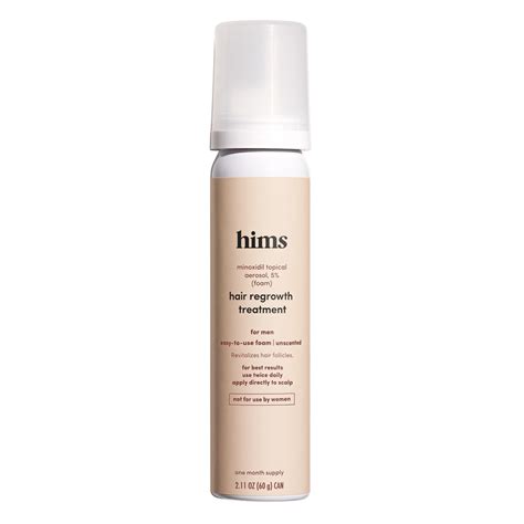 Hims Minoxidil Topical Hair Regrowth Foam Treatment Shop Skin And Scalp Treatments At H E B