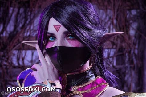 Templar Assassin Fluttering Amethyst Set Dota Naked Cosplay Asian