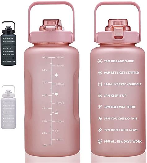 Amazon.com : 64oz, 100oz, 128oz Large Motivational Water Bottle with ...