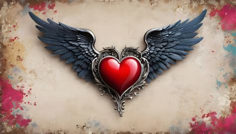 Heart With Wings Valentines Day Free Stock Photo Public Domain Pictures