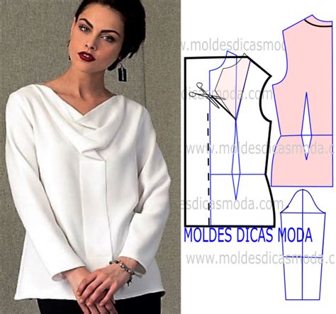 Molde De Blusa Branca Moldes Moda Por Medida Bloglovin