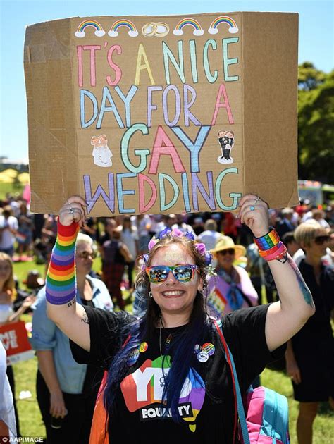 Marriage Equality Supporters Gather For Same Sex Results Daily Mail Online