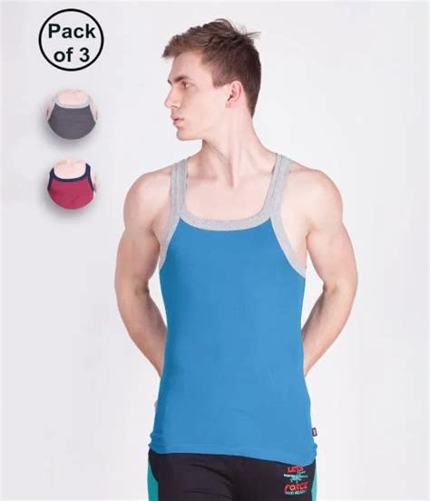 Buy Force Nxt Gym Vest Assorted Pack Of 3 Online At Best Prices In