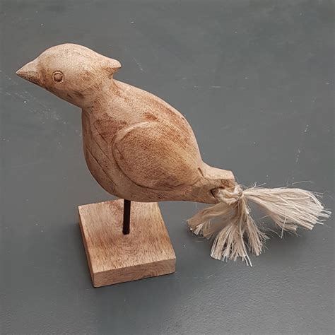 Houten Vogel Bob Woonaccessoires Decoratie Cadeau S En Handgemaakte