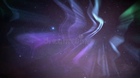 Aurora Milky Way Galaxy Time Lapse In Spring Sky Stock Footage