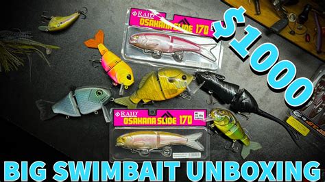 1000 Big Swimbait Unboxing Pizz Swimbaits Duby Swimbaits Jacked Up