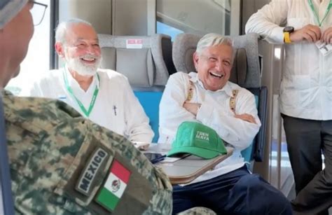 AMLO Realiza Junto A Carlos Slim El Segundo Recorrido Por El Tren Maya