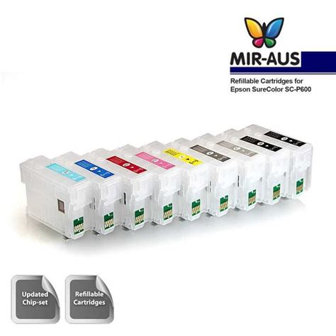 Refillable Ink Cartridge EPSON SureColor SC P600 9 Colours