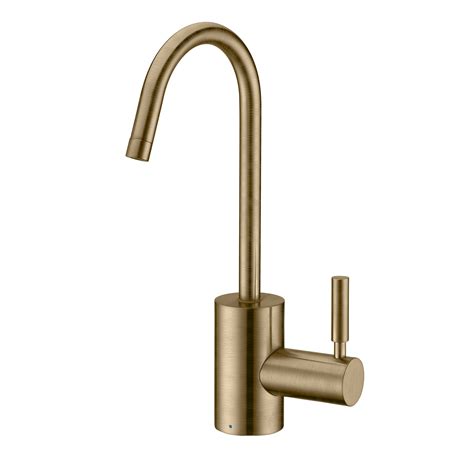 Point Of Use Cold Water Drinking Faucet With Gooseneck Swivel Spout Whitehaus Collection