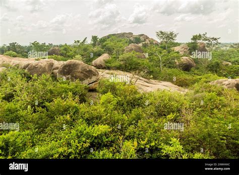 Landscape of Nyero rock paintings site, Uganda Stock Photo - Alamy