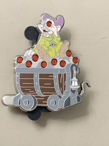 Disney Seven Dwarf Mine Train Car Dopey From Mystery Collection Pin 4619749967