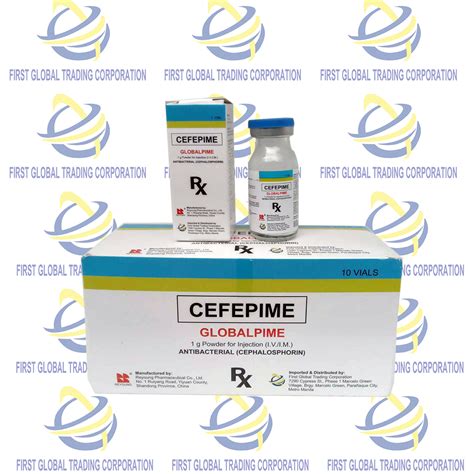 CEFEPIME Globalpime 10 Vials - First Global Trading Corporation