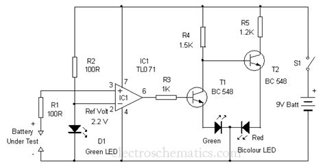 Battery Tester Circuit Diagram