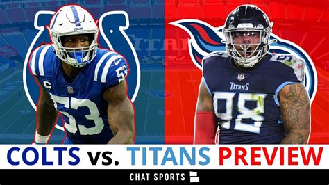 Nfl Week 7 Titans Vs Colts Preview Titans Injury News 5 Keys To