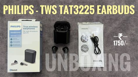 Philips Audio Tws Tat3225 True Wireless Earbuds With 24 Hr Playtime Youtube