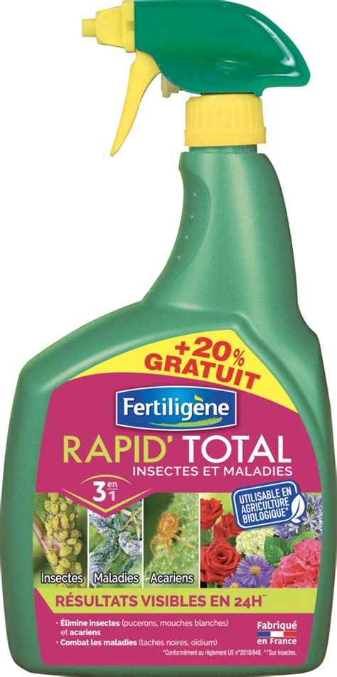 Insectes And Maladies Ferti Rapidtotal Prêt À Lemploi Box 960 Ml Le Club