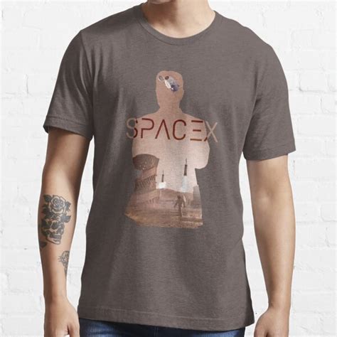 Spacex Elon Musk Mars Colony Silhouette T Shirt For Sale By