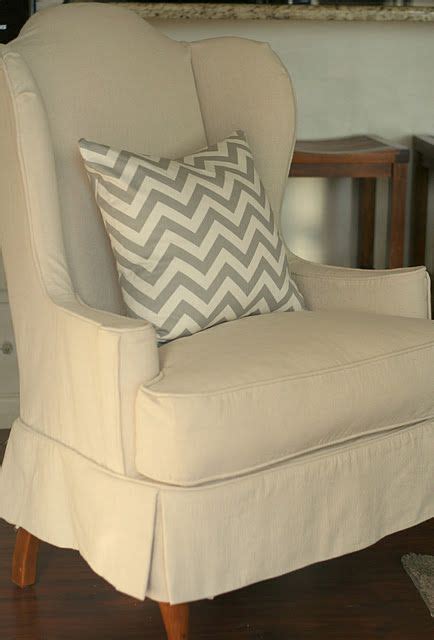 Wingback Chair Slipcover How To Decorate A Small Living Room In