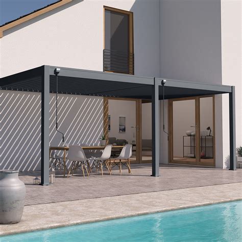 Pergola Bioclimatique Adoss E X M Lames Orientables En Aluminium