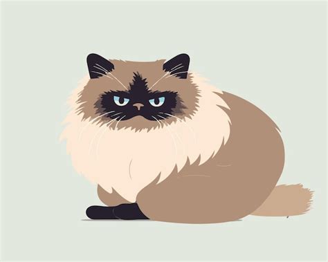 Premium Vector British Shorthair Cat Vector Illustration