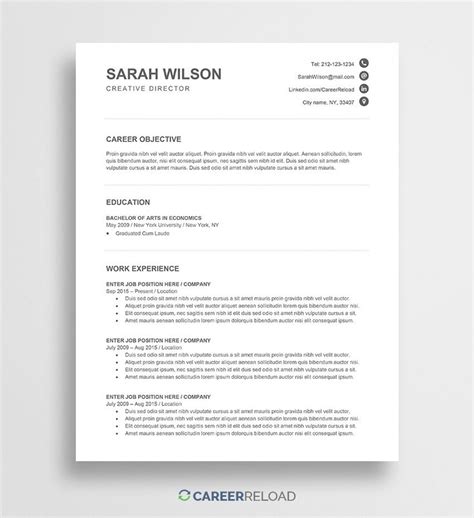 Entry Level Resume Template Word Download Addictionary