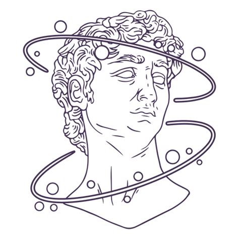 Design Png E Svg De Pessoas De Escultura De Homem Grego Para Camisetas