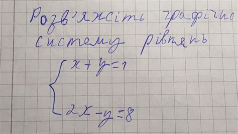 Розв яжіть графічно систему рівнянь X Y 1 2x Y 8 Школьные Знания