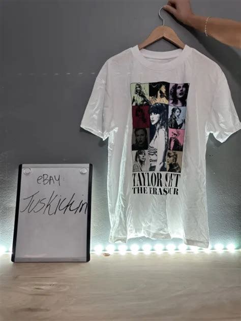 Taylor Swift The Eras Tour T Shirt White Official Merch Unisex Cotton