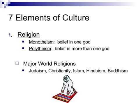 7 Elements Of Culture Ppt