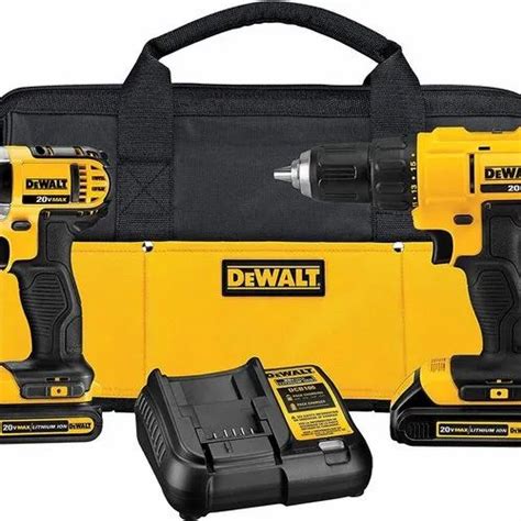 New DEWALTS 20V Max Cordless Drill Combo Kit 2 Tool DCK240C2 Yellow